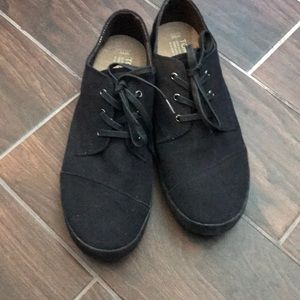 Toms canvas tie up Paseos